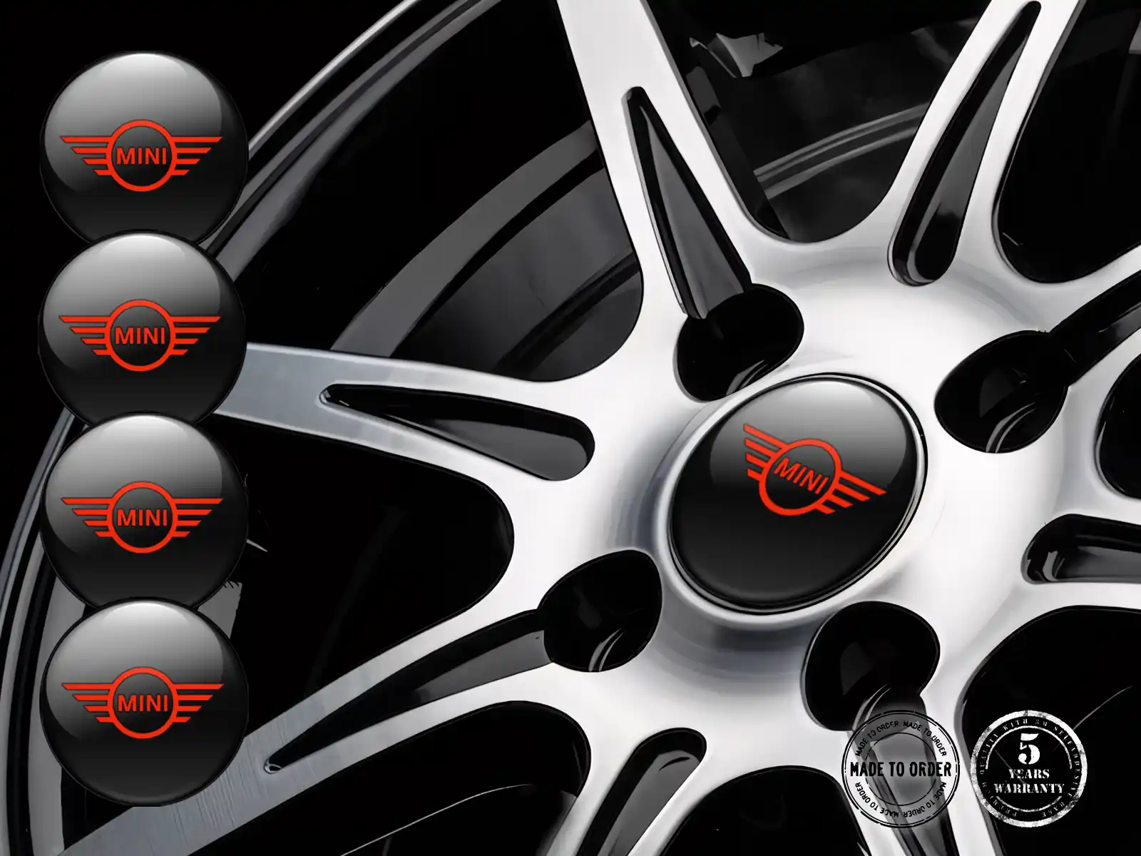 Mini Cooper Édition Décalques Roues Autocollants Résine Personnalisés
